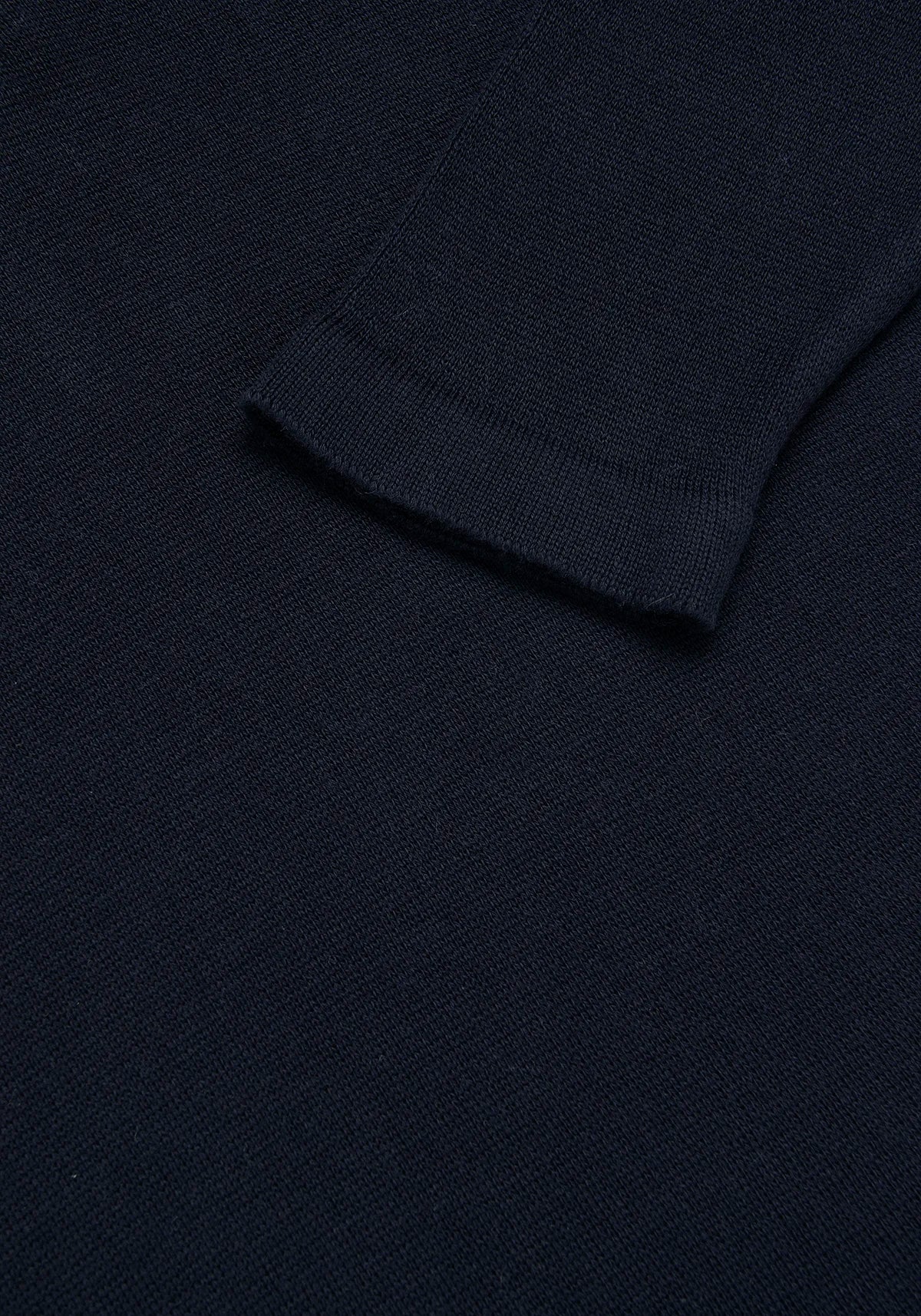 Saco Camisero Half Zip Algodón Azul Oscuro